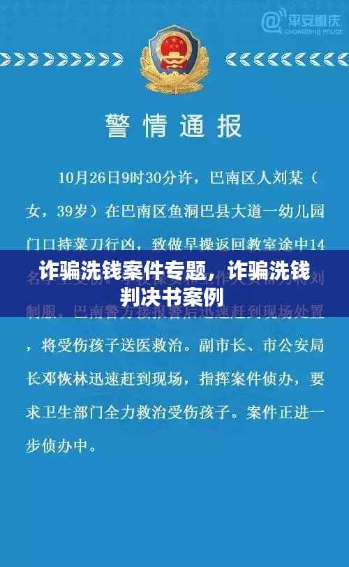 诈骗洗钱案件专题，诈骗洗钱判决书案例 